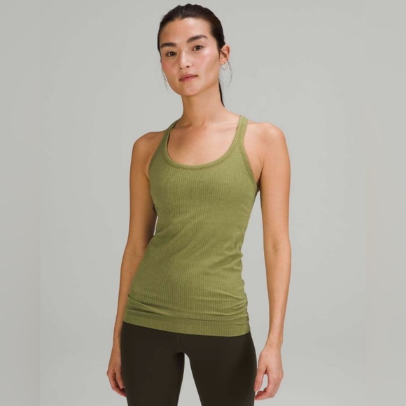 Lululemon Ebb to Street Tank Top in Bronze Green - Picture 1 of 7